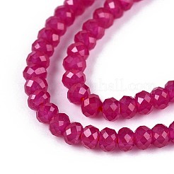 Lab Grown Red Corundum Beads Strands&nbsp;G-G106-A45-05