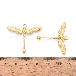 304ステンレスペンダント  トンボ  イオンプレーティング（ip）  18KGP本金メッキ  31x35x2.5mm  穴：2mm&nbsp;STAS-T068-47G