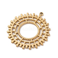 304ステンレスペンダント  ヘルムチャーム  14KGP本金メッキ  33.5x31x1.5mm  穴：1.6mm&nbsp;STAS-L022-519G