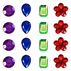 Flat Back & Back Plated Acrylic Rhinestone Cabochons&nbsp;MACR-TA0001-62A