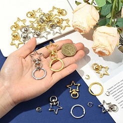 20Sets Star Alloy Swivel Clasps&nbsp;DIY-YW0017-37G