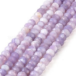 天然ラベンダーアメジストビーズ連売り  多面カット  ロンデル  6~6.5x4~4.5mm  穴：0.8mm  約92~93個/連  15.31''~15.47''（38.9~39.3センチメートル）&nbsp;G-K376-E05-4x6mm