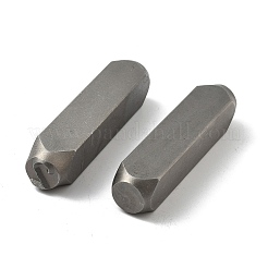スチールスタンプ  0~9番を含む  ステンレス鋼色  73x15.5x15.5mm  9個/セット&nbsp;AJEW-XCP003-28