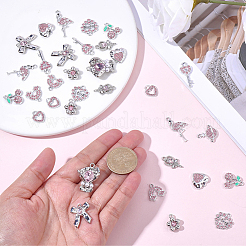36Pcs 12 Styles Rack Plating Alloy Pendants&nbsp;FIND-SC0021-56