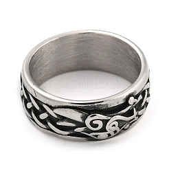 304 Stainless Steel Ring&nbsp;RJEW-B055-03AS-04