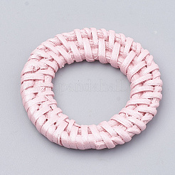Handmade Spray Painted Reed Cane/Rattan Woven Linking Rings&nbsp;WOVE-N007-01D