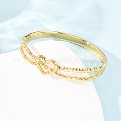 304 Stainless Steel Hinged Bangles for Women&nbsp;BJEW-F527-02G