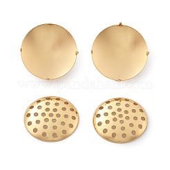 Brass Studs Earring Findings&nbsp;KK-K382-16C-G