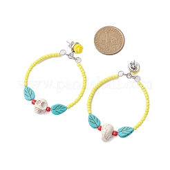 Glass Seed Beads Stud Earring&nbsp;EJEW-JE05982