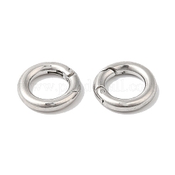 変色しない304ステンレススチール製スプリングゲートリング  ステンレス鋼色  12x2mm&nbsp;X-STAS-Q215-53P