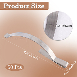ステンレス製ウィンドウスクリーンテンションスプリングコーナークリップ  ステンレス鋼色  56x5x12mm  50個/セット&nbsp;AJEW-CN0002-93A