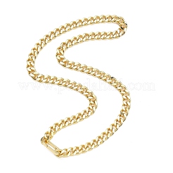 7.5mm真鍮パンツァーチェーンネックレス  ゴールドカラー  19.76インチ（50.2cm）&nbsp;NJEW-JN06004