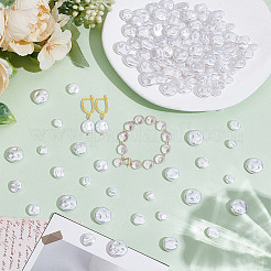 200Pcs 4 Styles Resin Imitation Pearl Beads&nbsp;FIND-AR0005-46