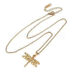 304 Stainless Steel Pendant Cable Chain Necklaces for Men Women&nbsp;NJEW-K308-03B-G