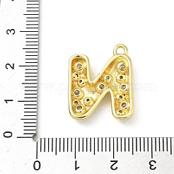 Brass Micro Pave Clear Cubic Zirconia Pendants&nbsp;KK-I476-02G-N