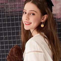 48個8スタイルアロイエナメルペンダント  猫の形のチャーム  ライトゴールド  ミックスカラー  19.5~20x17~19x1mm  穴：1.6~2mm  6個/スタイル&nbsp;FIND-FS0005-30