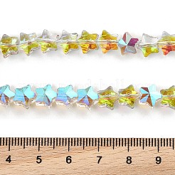 Electroplate Transparent Glass Beads Strands&nbsp;EGLA-U004-03A-HP02