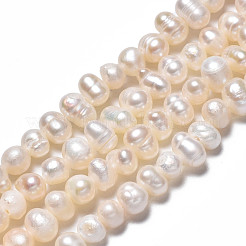 Natural Cultured Freshwater Pearl Beads Strands&nbsp;PEAR-N013-04B