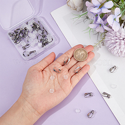 40Pcs 304 Stainless Steel Clip-on Earring Findings&nbsp;STAS-SP0001-23P