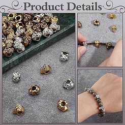 60Pcs 3 Colors Alloy European Beads&nbsp;FIND-PH0021-84
