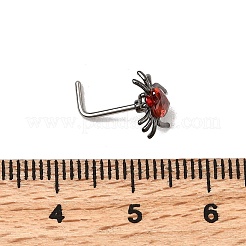 Heart Spider 316L Surgical Stainless Steel with Cubic Zirconia L-Shaped Nose Rings&nbsp;FS-WG44168-01