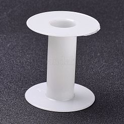 （訳あり商品）  ワイヤーのためのプラスチック製の空のスプール  スレッドボビン  ホワイト  5.9x6.55cm&nbsp;TOOL-XCP0001-37