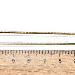 304ステンレススチールスネークチェーンネックレスの作り方  カニカン付き  ゴールドカラー  17.7インチ（45cm）&nbsp;STAS-P045-18G