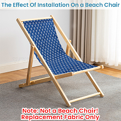 1Pc Anchor Pattern Chair Polycotton Cloth&nbsp;AJEW-GF0015-38F
