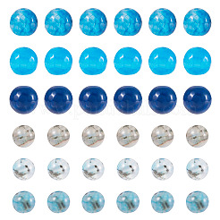 2 Strands 2 Styles Dyed Natural Dragon Veins Agate Beads Strands&nbsp;G-TA0002-44