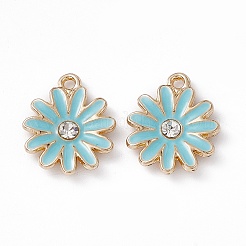 Alloy Rhinestone Pendants&nbsp;PALLOY-P287-01LG-03