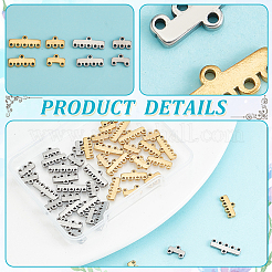 48Pcs 8 Style 304 Stainless Steel Chandelier Component Links&nbsp;STAS-HY0001-37