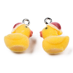 Flocky Resin Pendants&nbsp;RESI-N032-01P