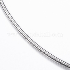 Non-Tarnish 304 Stainless Steel Snake Chain Necklaces&nbsp;NJEW-G310-09P