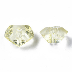 透明なアクリルビーズ  チップ  ミックスカラー  12x11x6.5mm  穴：1.6mm  約1310個/500g&nbsp;TACR-S134-027