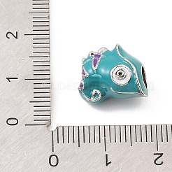 304 Stainless Steel Enamel European Beade&nbsp;STAS-Z199-08P