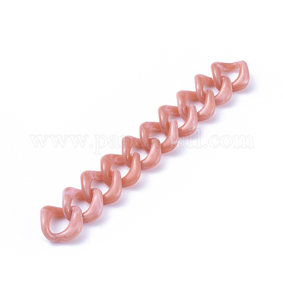Handmade Acrylic Curb Chains&nbsp;AJEW-JB00591-02-1