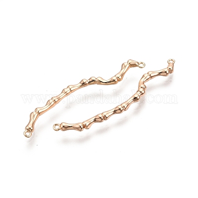 Brass Connector Charms&nbsp;KK-C005-17G-1