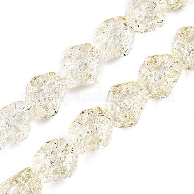 Electroplate Glass Beads Strands&nbsp;EGLA-N012-08F-1
