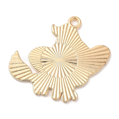 Alloy Enamel Pendants&nbsp;ENAM-D058-02D-G-1