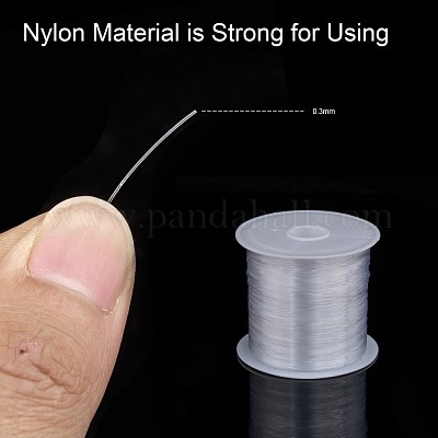ナイロンワイヤー  釣り糸  透明  0.3mm  約87.48ヤード（80m）/ロール&nbsp;NWIR-R0.3MM-1