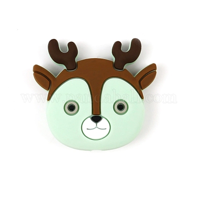 Deer Silicone Beads&nbsp;PW-WG679D2-01-1