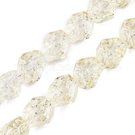 Electroplate Glass Beads Strands EGLA-N012-08F-1