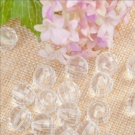 透明なアクリルビーズ  ラウンド  透明  16mm  約220個/500g&nbsp;TACR-NH0001-F-20-1
