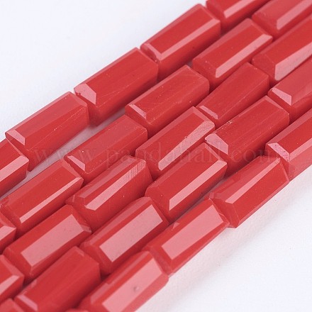 Opaque Glass Beads Strands EGLA-F123-3x6mm-NC03-1