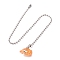 Resin Ceiling Fan Pull Chain Extenders, with Iron Ball Chains, Crab, 330mm, Pendant: 15x21.5x18mm