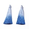 Polyester Tassel Big Pendant Decorations, Cornflower Blue, 80~85x8~20mm