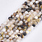 Black Lip Shell Beads Strands, Round, Black, 5mm, Hole: 0.8mm, about 77pcs/strand, 14.9 inch