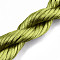 Polyester Thread, Satin Rattail Cord, Olive, 2mm, about 10m/bundle