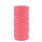 Cotton Macrame Cord, Round Macrame Rope for Wall Hangers, Boho Decorations, DIY Macrame Craft, Salmon, 3mm, about 109.36 Yards(100m)/Roll