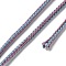 14M Two Tone Polyester Braided Cord, Round, Old Rose, 2.5mm, about 15.31 Yards(14m)/Roll